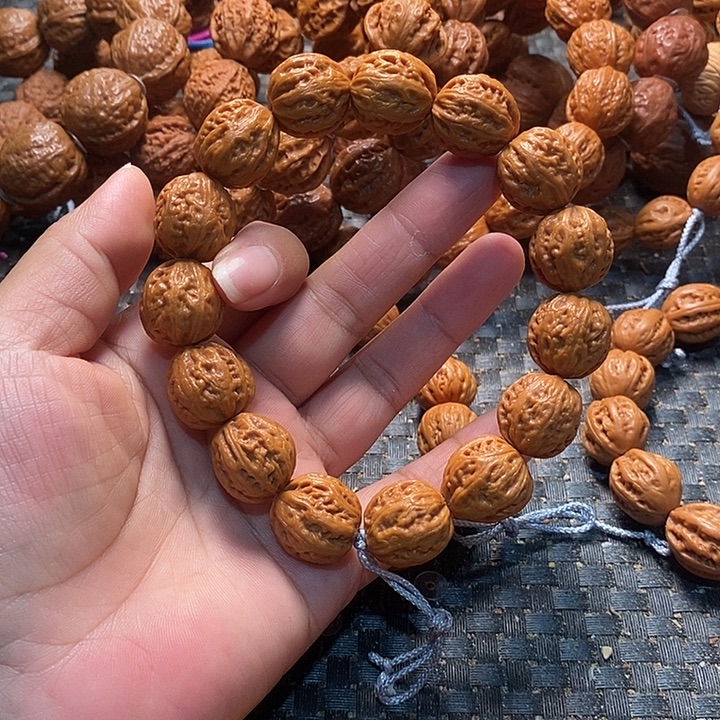 A***我文玩核桃手串粗筋八棱