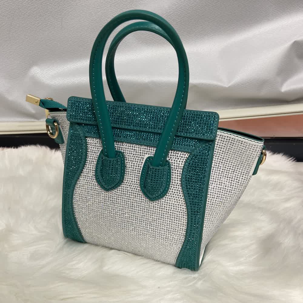 大麦定制单肩包（DM2010绿银）