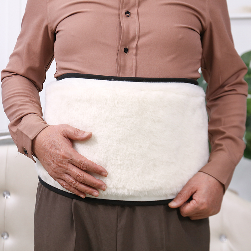 羊毛皮毛一体加厚护腰带男女通用保暖防寒暖胃暖肚神器