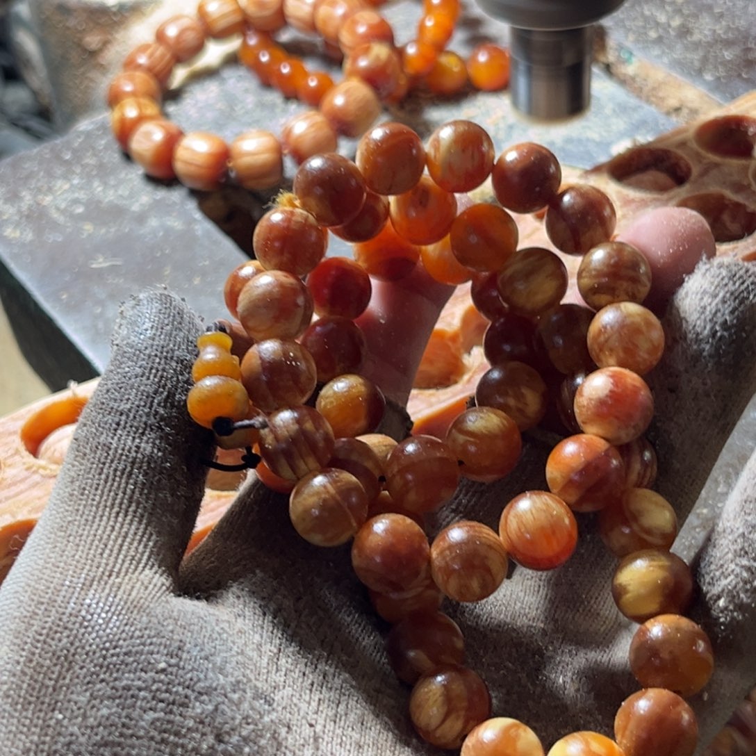 安***1松木（琥珀木）手串/手链1.2穿18颗和1.2手持37颗