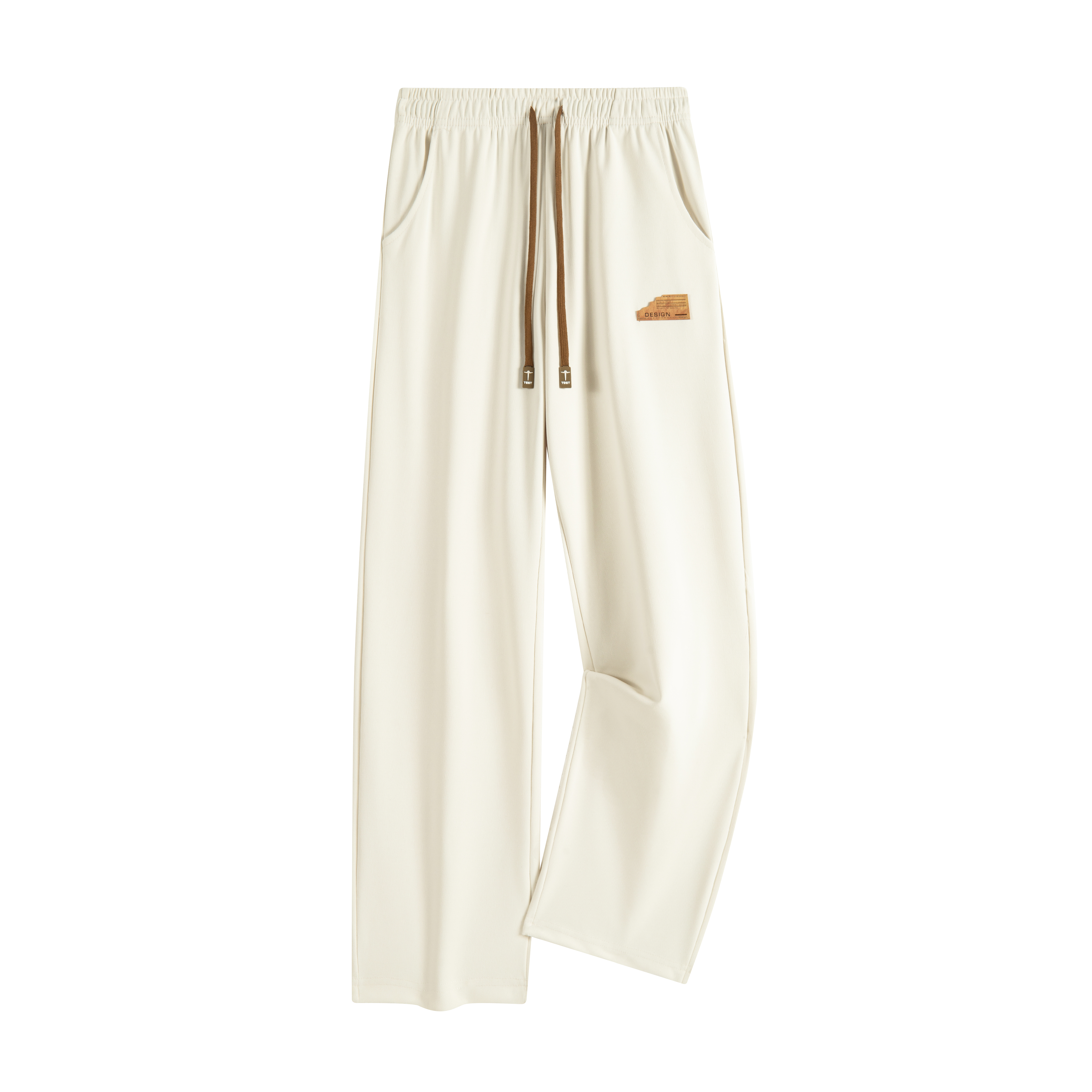 宽松直筒透气运动休闲裤百搭舒适春秋季潮流垂感直筒立体标情侣裤