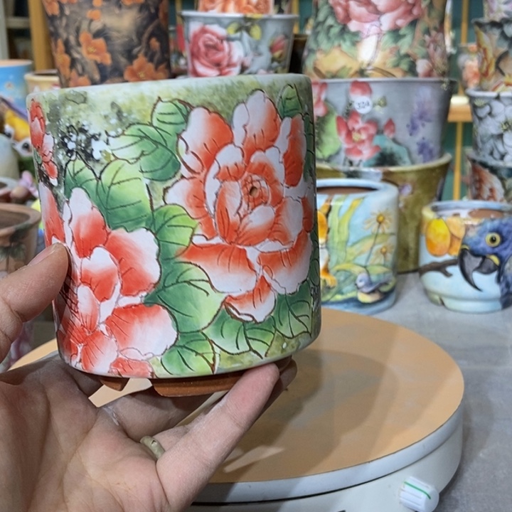 红陶景德镇艺术手绘作品