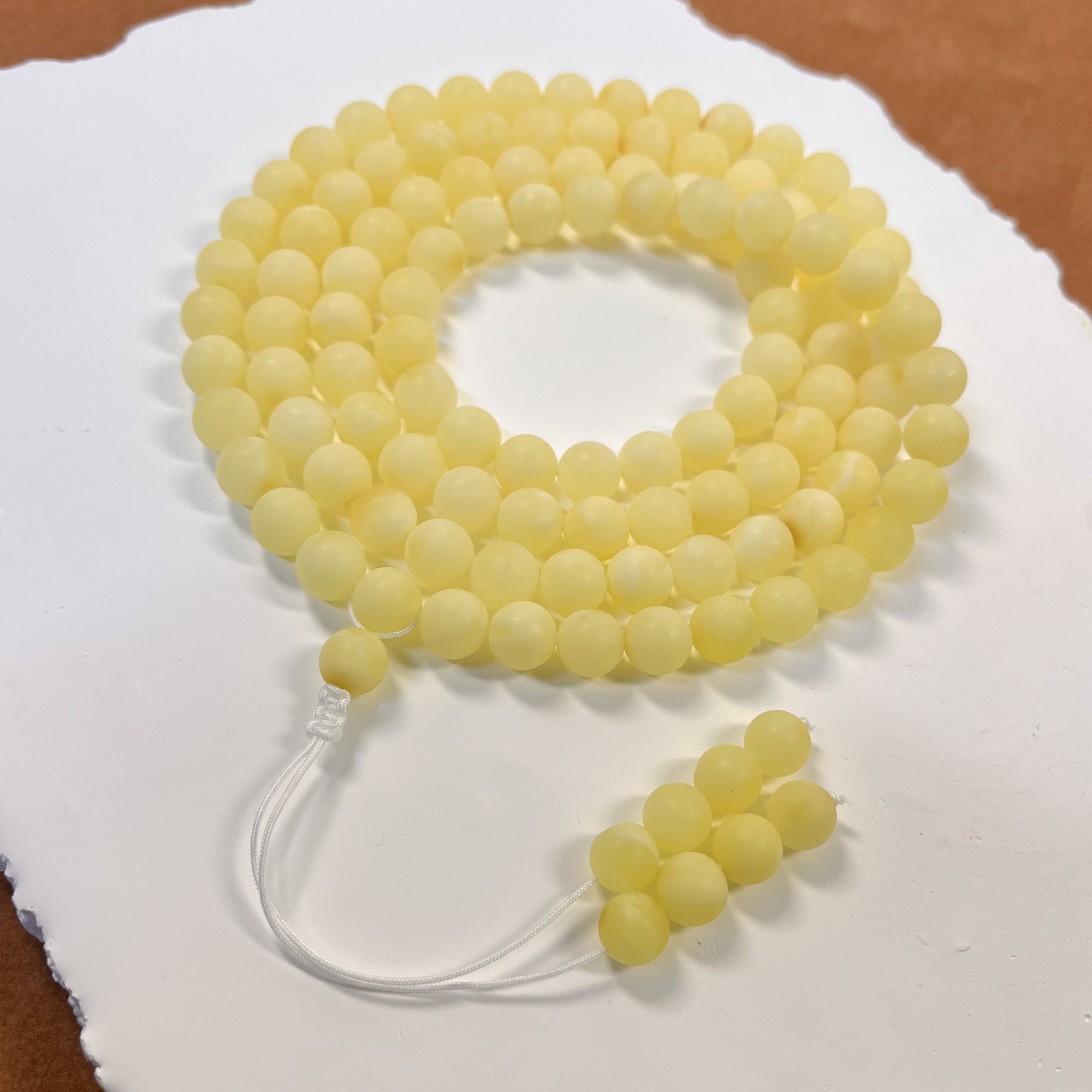 【亿轩珠宝】ZX123803香珀108素毛衣链8mm+