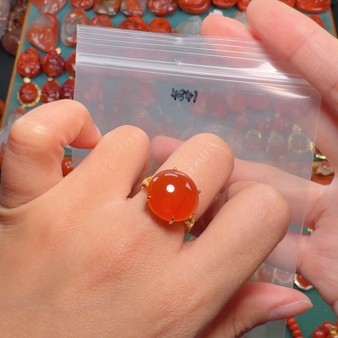 南红玛瑙南红银S925镶嵌