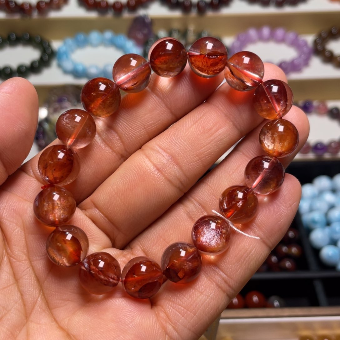 水晶手链未镶嵌红胶花