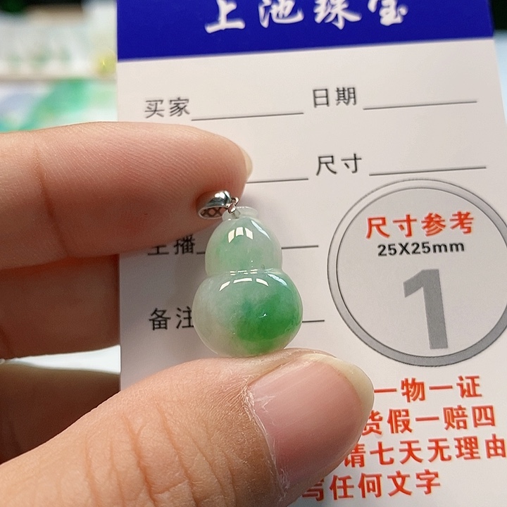 【闪购商品】翡翠颈饰18K金镶嵌翡翠