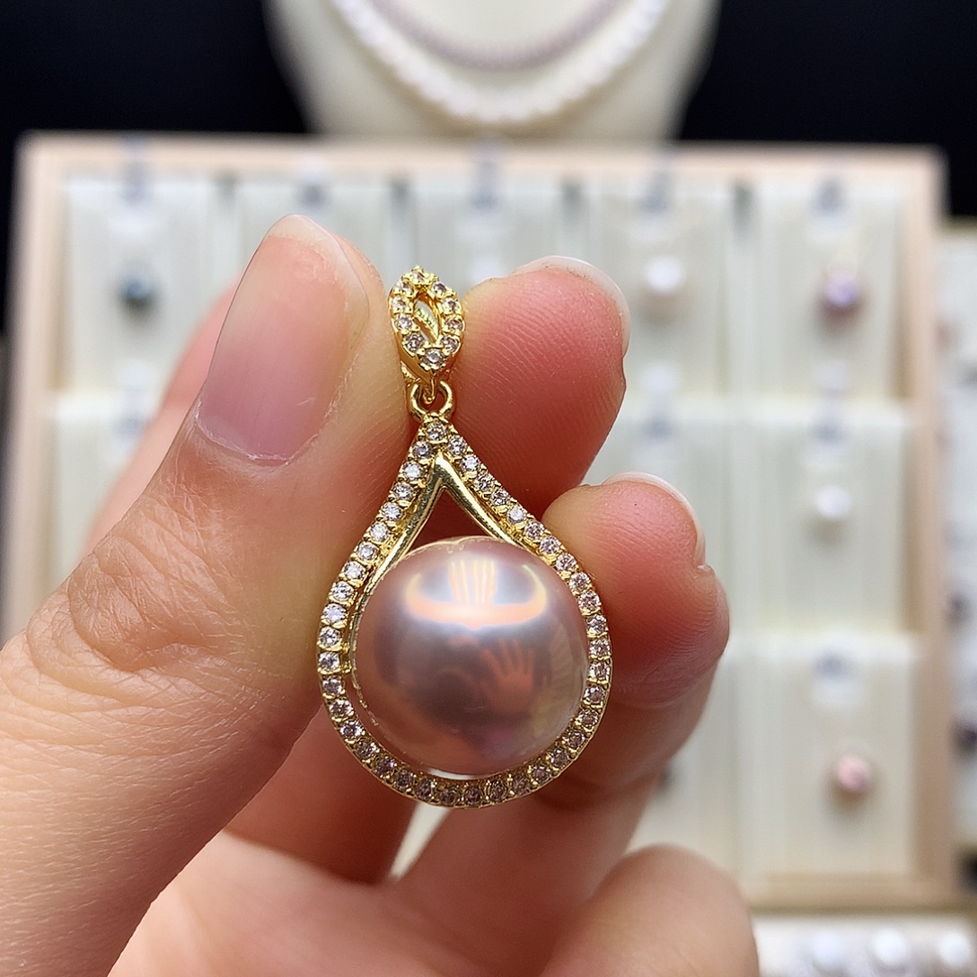 淡水珍珠颈饰合金