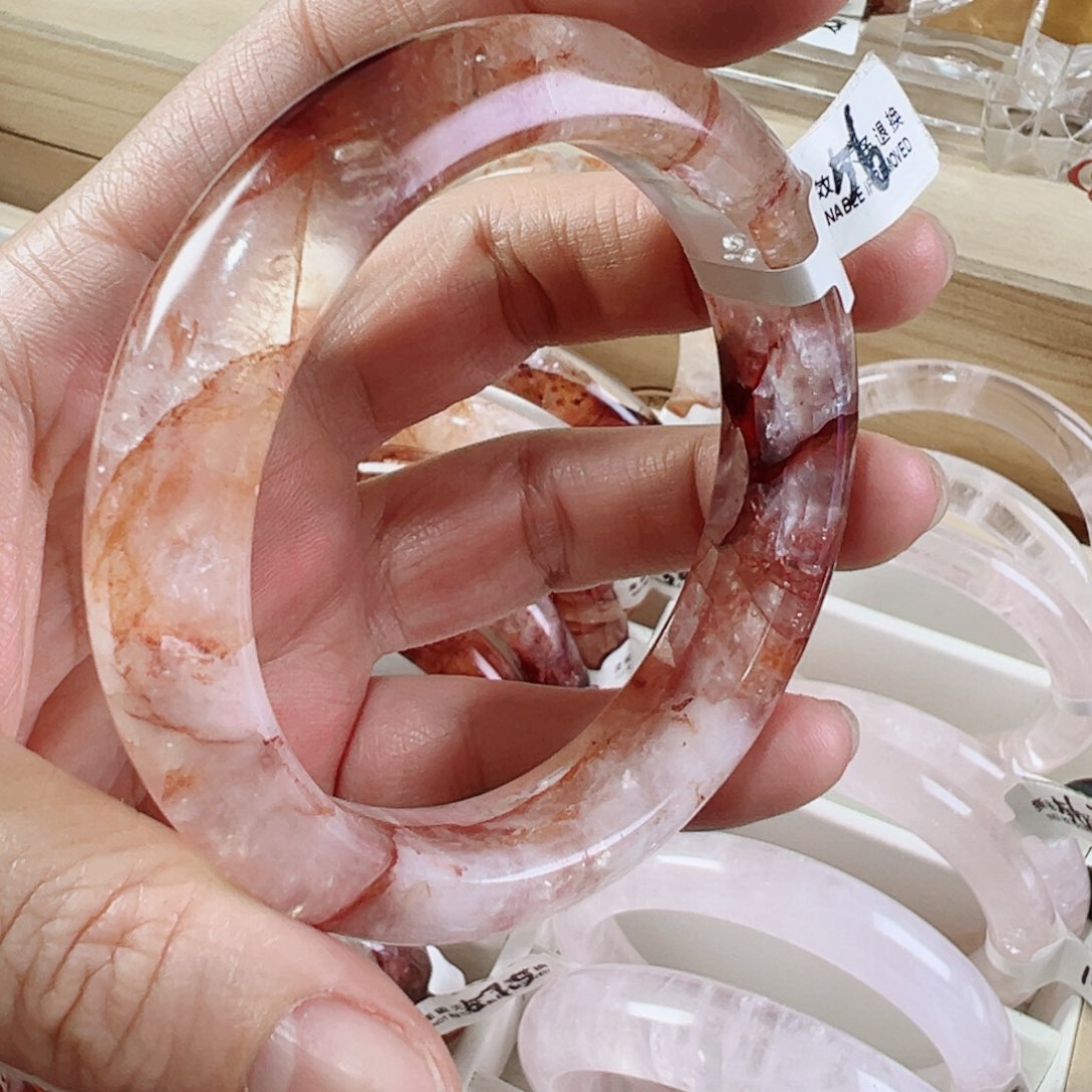 玛瑙/玉髓手镯未镶嵌56.胶花