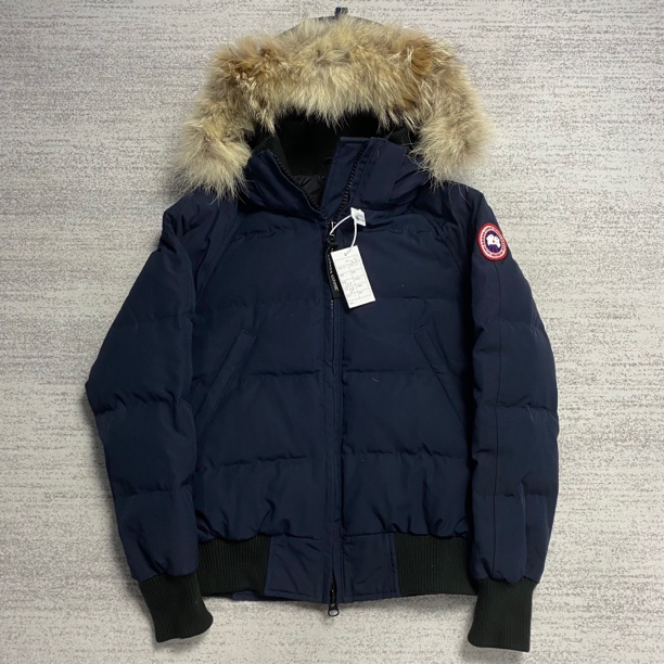 99新 CANADA GOOSE 加拿大鹅 海军蓝色飞行员chilliwack羽绒服 XS