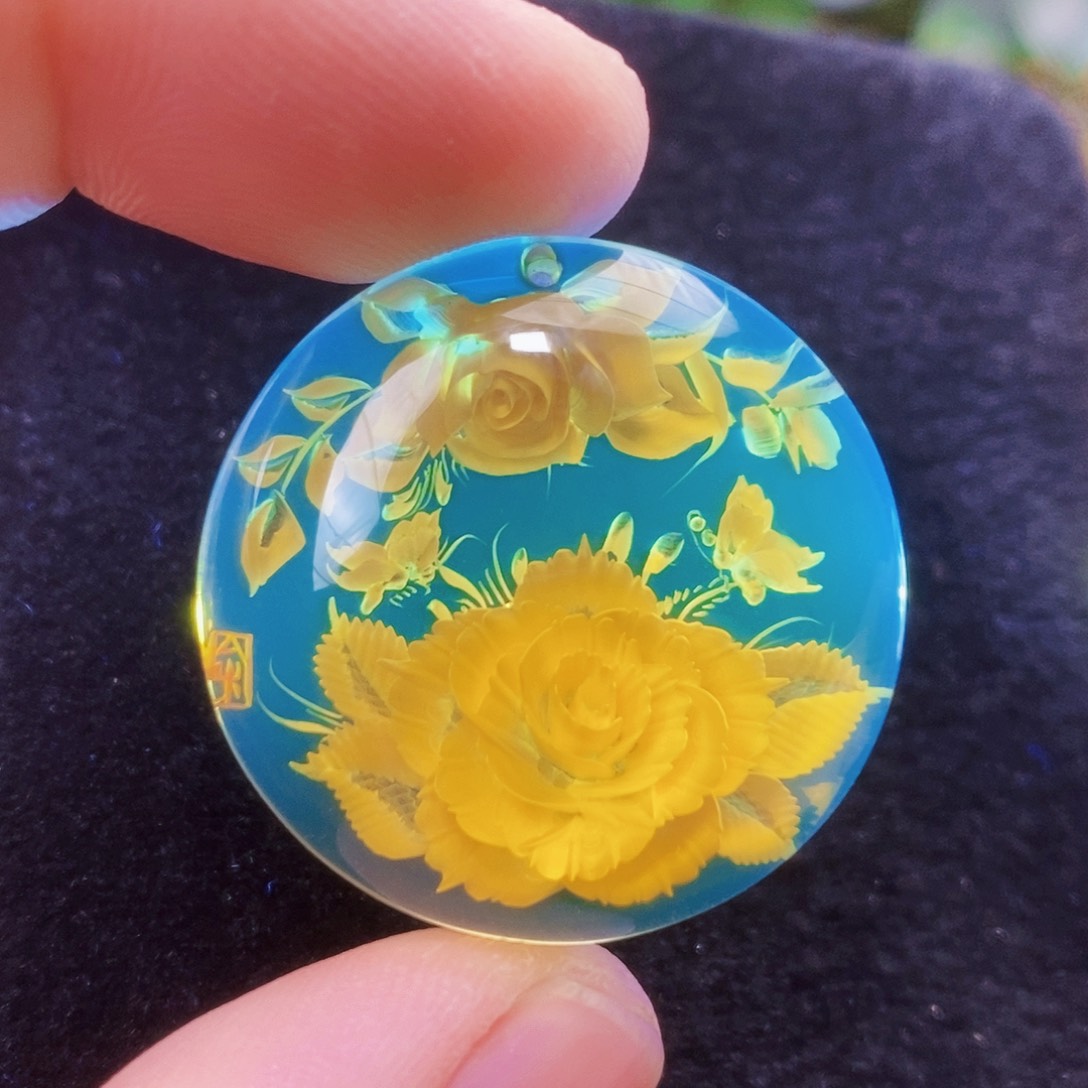 【闪购商品】蓝珀吊坠(不含链)未镶嵌
