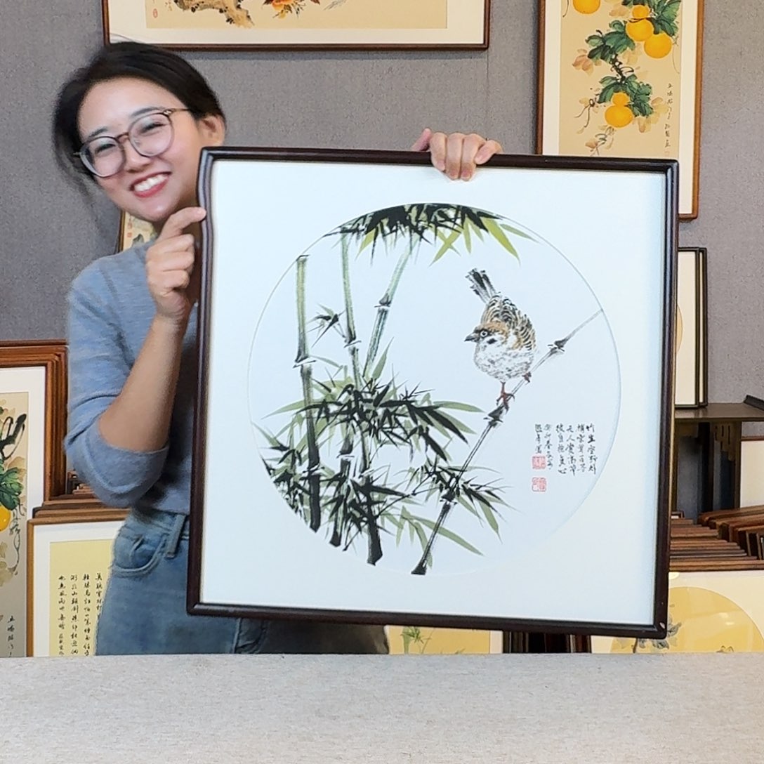 碑帖纯手绘，纯手写带框尺寸：53×53厘米