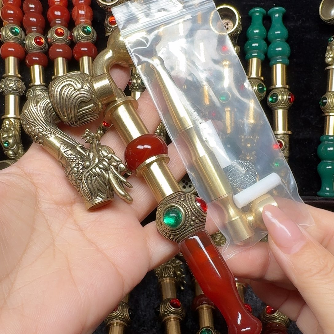 黄铜香烟锅加小锅