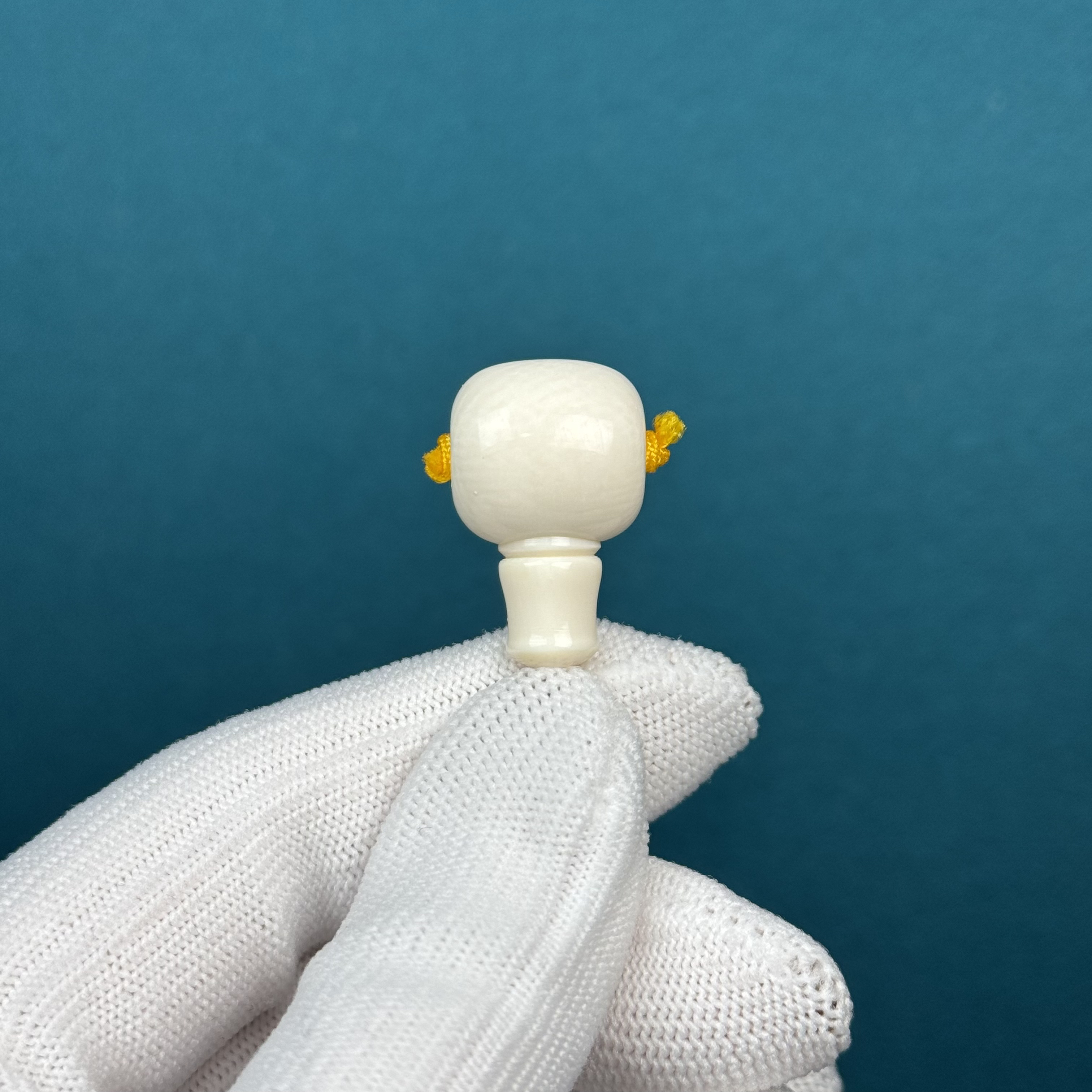 D87-80天然猛犸牙 藏式三通【微牙线】15*24*14.8mm支持复检