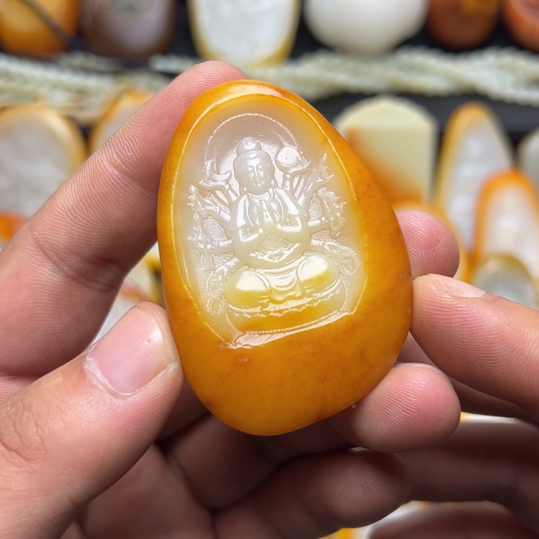 和田玉未镶嵌挂件