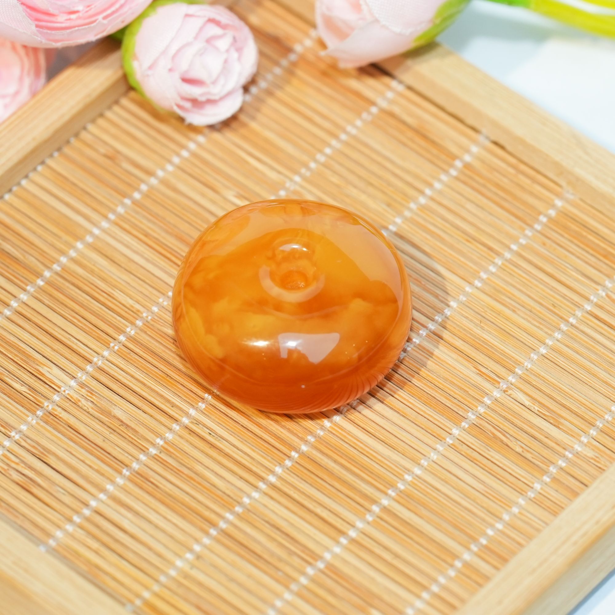 老蜡平安扣ML052