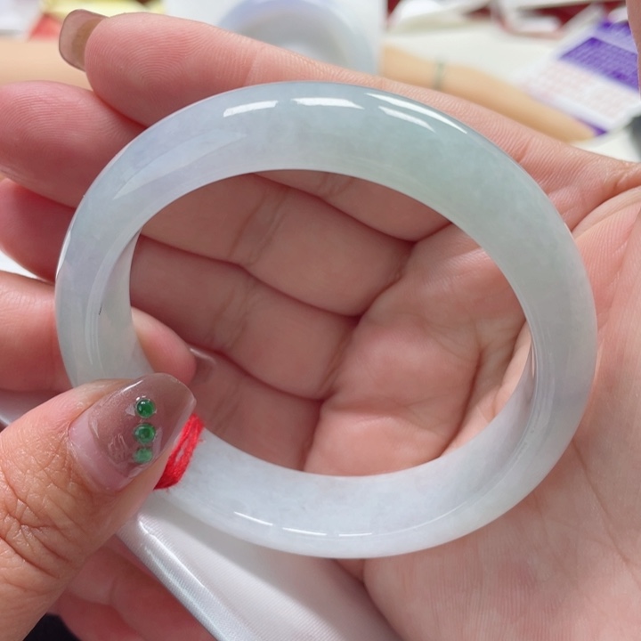 翡翠手镯未镶嵌缅甸翡翠手镯57圈