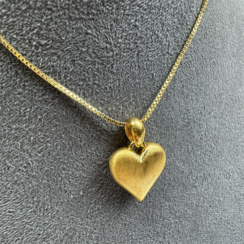 经典大爆款爱心桃拉丝工艺吊坠