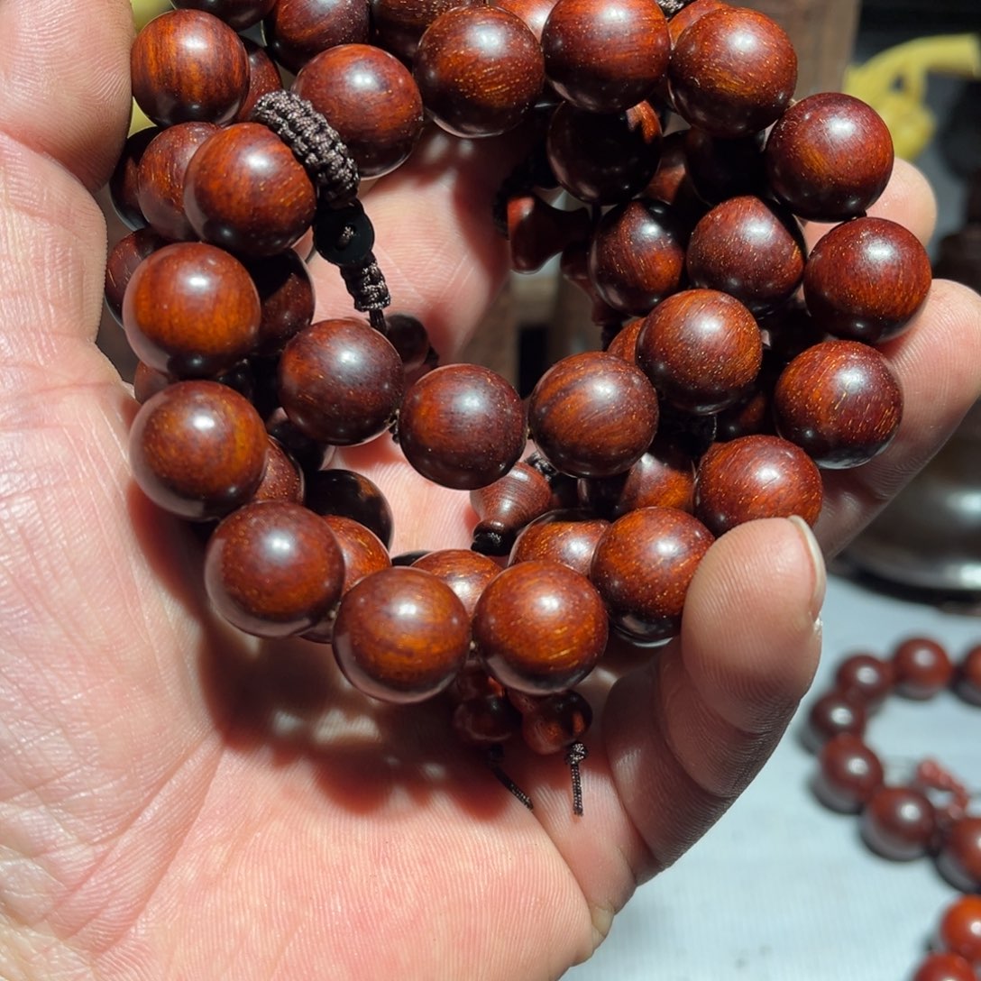 檀香紫檀（小叶紫檀）赞比亚紫檀1.5爆满金星