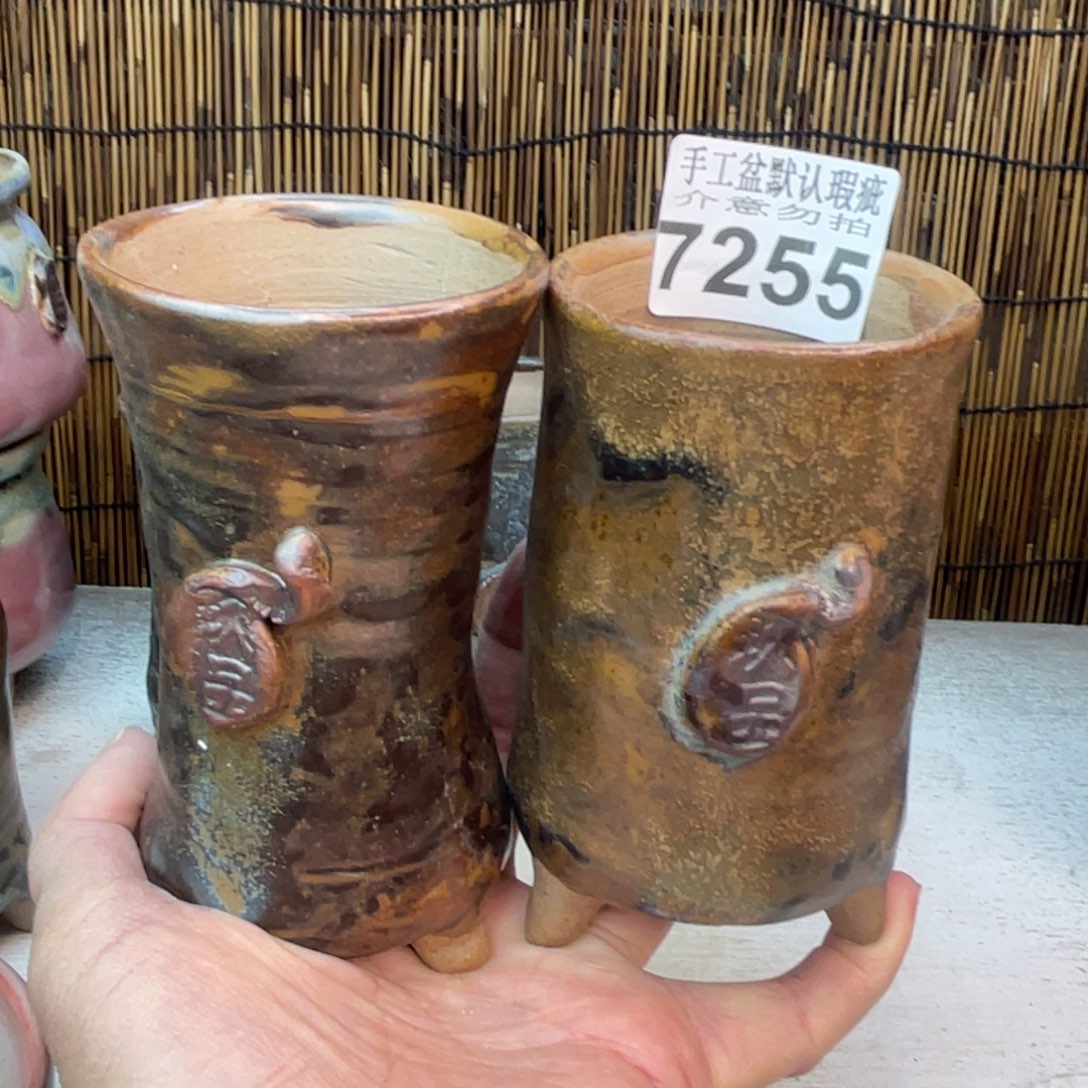 手工花盆默认瑕疵完美者勿拍