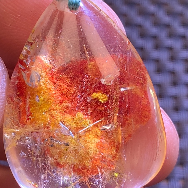 水晶吊坠(不含链)未镶嵌一***心