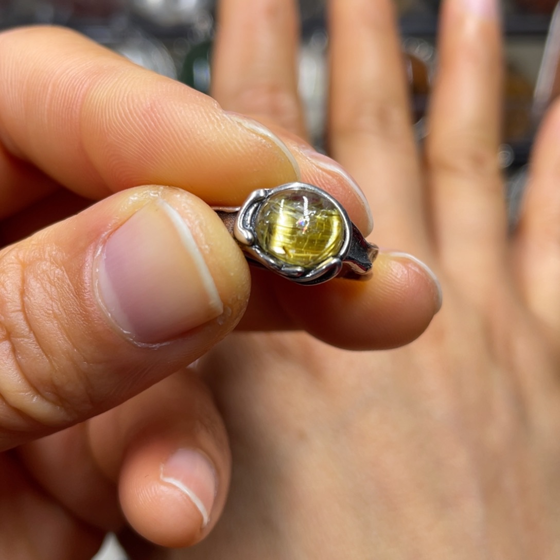 【闪购商品】水晶珠宝半成品银S925镶嵌戒指