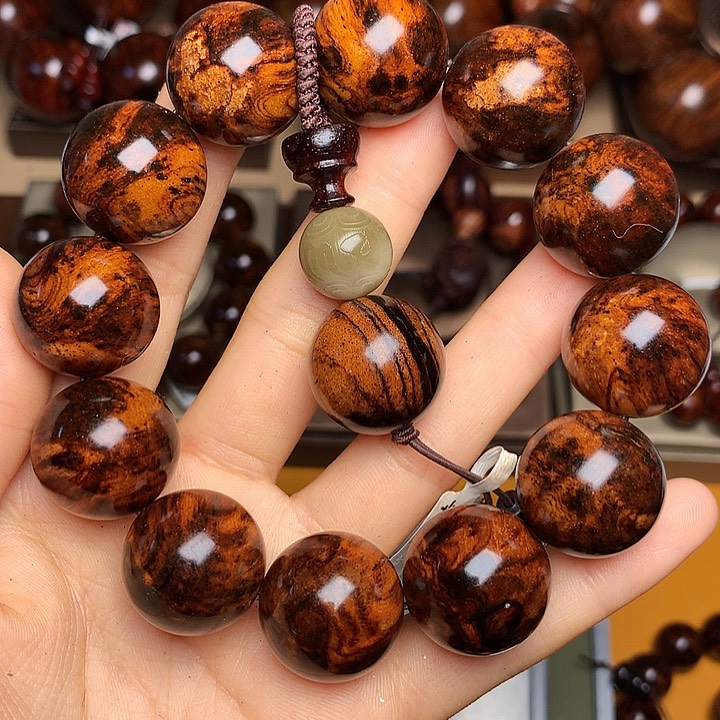 花梨木类手串/手链老挝花梨风化料土埋料油梨老干料2.0