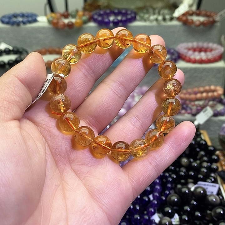 水晶手链未镶嵌黄塔10+