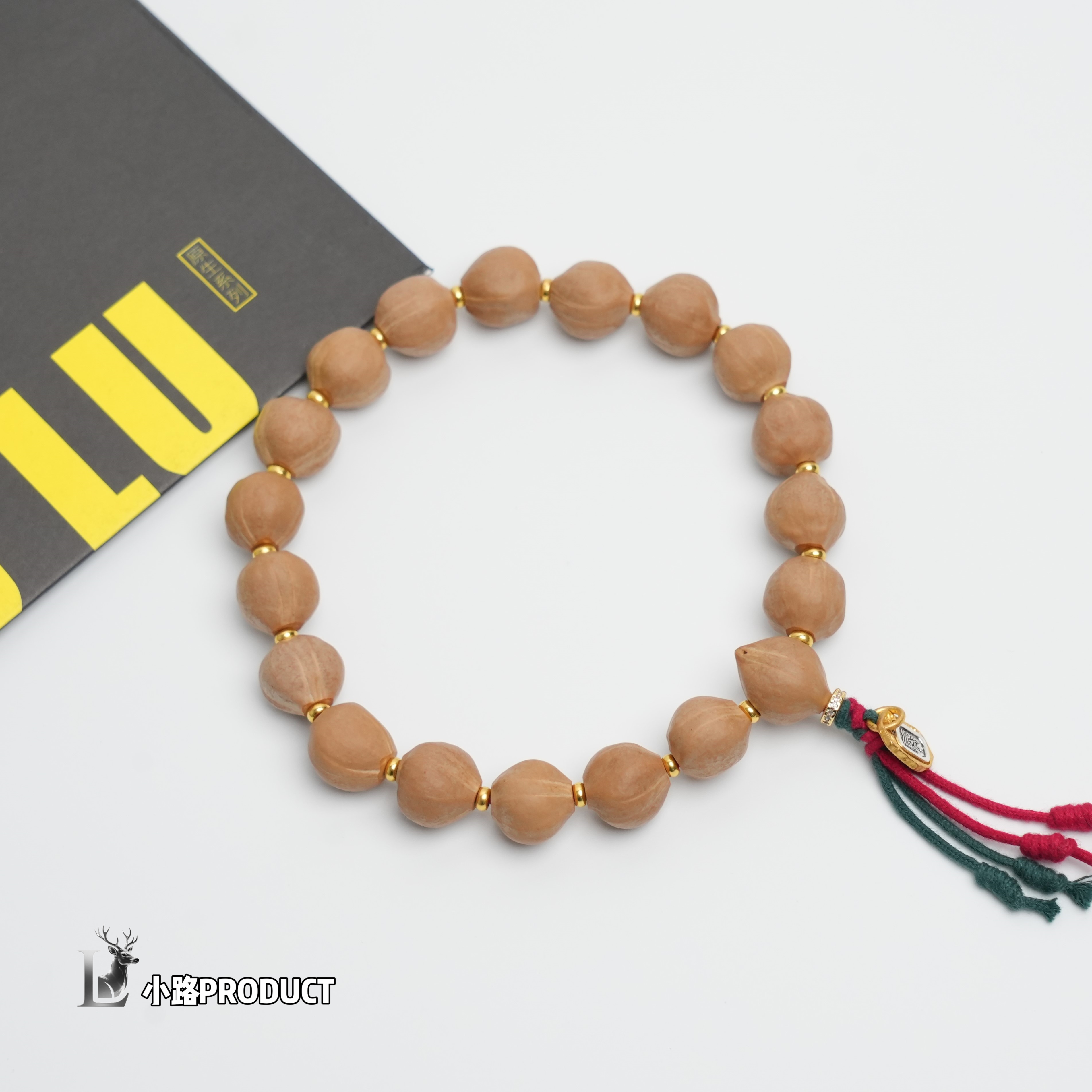 橄榄核蜜桃臀 水晶核小籽13mm  精致百搭小串