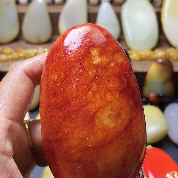 和田玉颈饰足银镶嵌