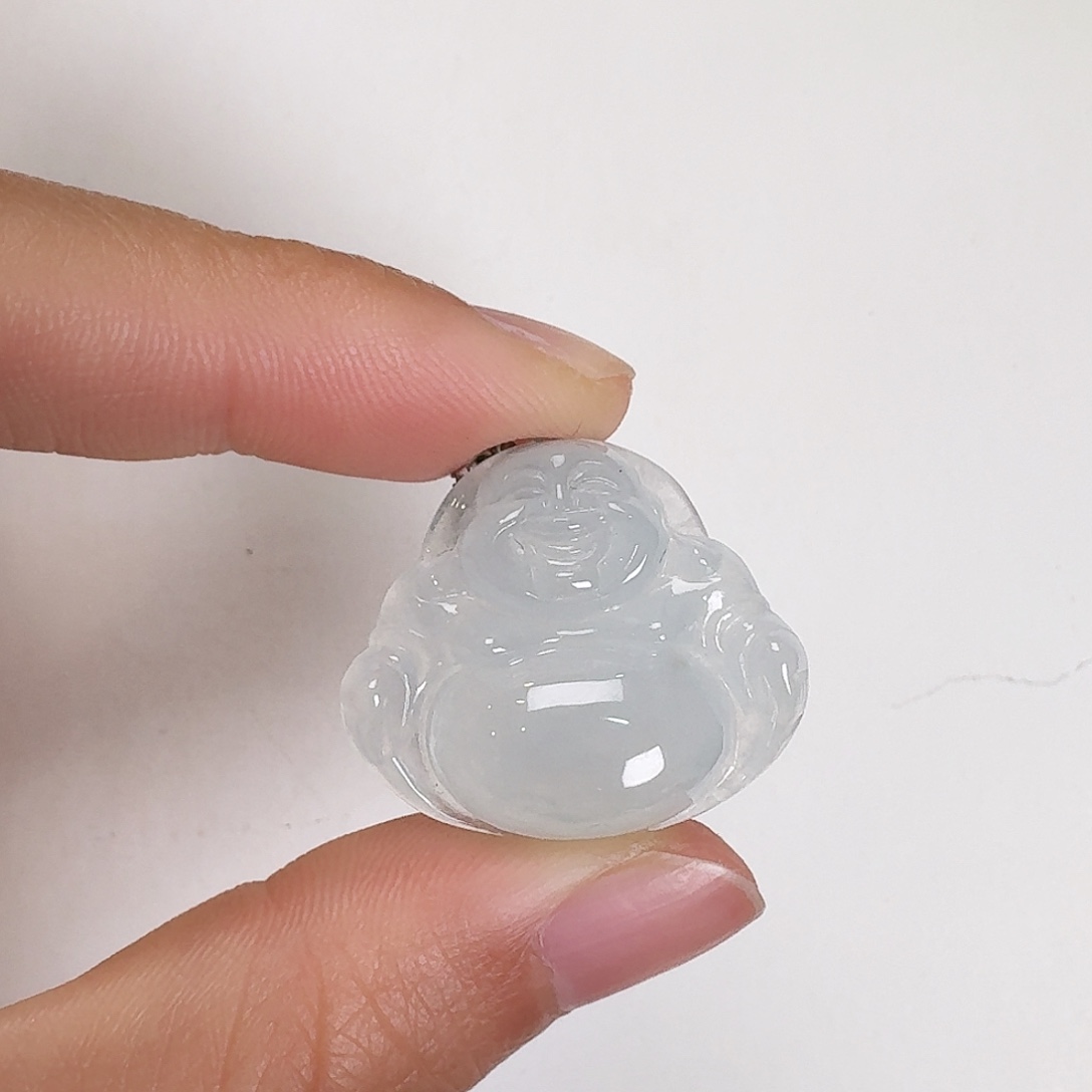 翡翠颈饰未镶嵌L**彩佛公