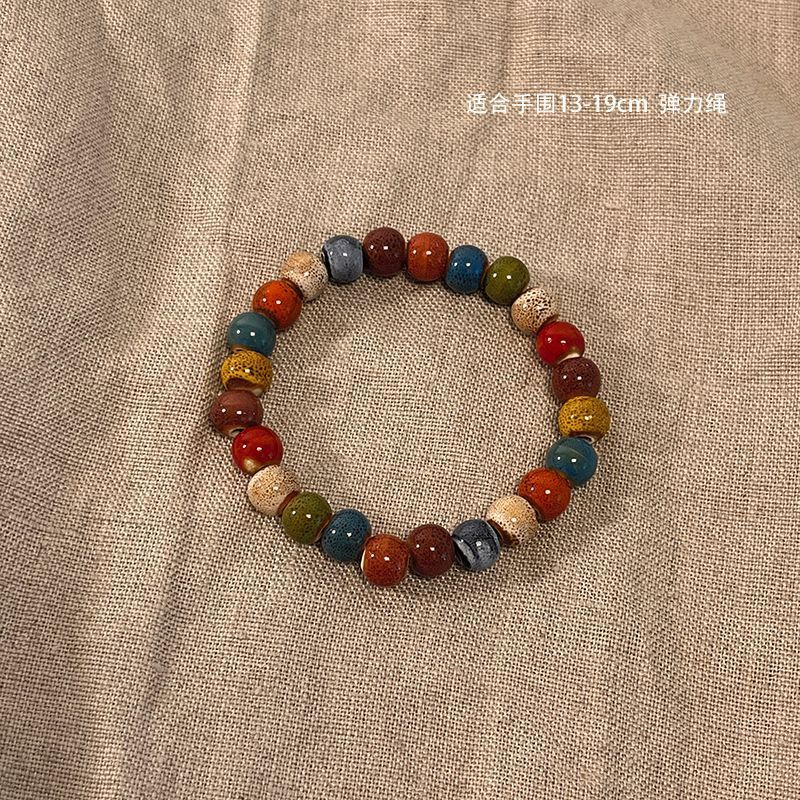 非金属陶瓷手链 手作款新中式民族风陶瓷手链