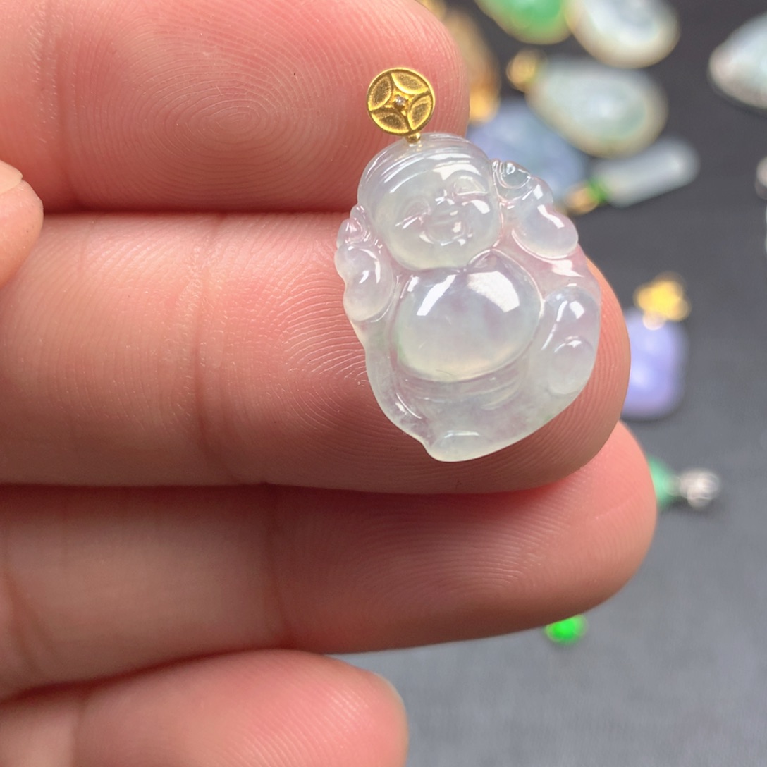 【闪购商品】颈饰18K金镶嵌翡翠翡翠