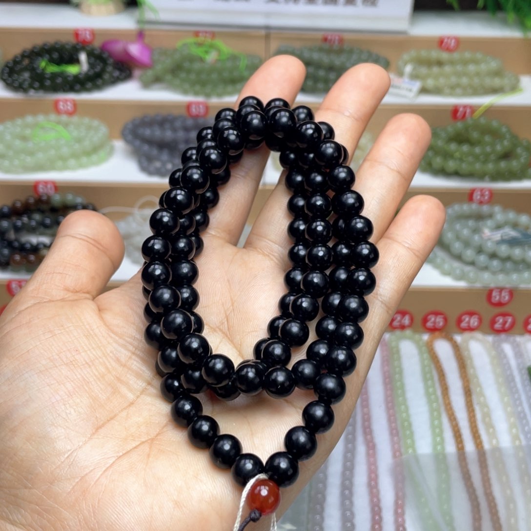 和田玉颈饰未镶嵌雯**贝8mm