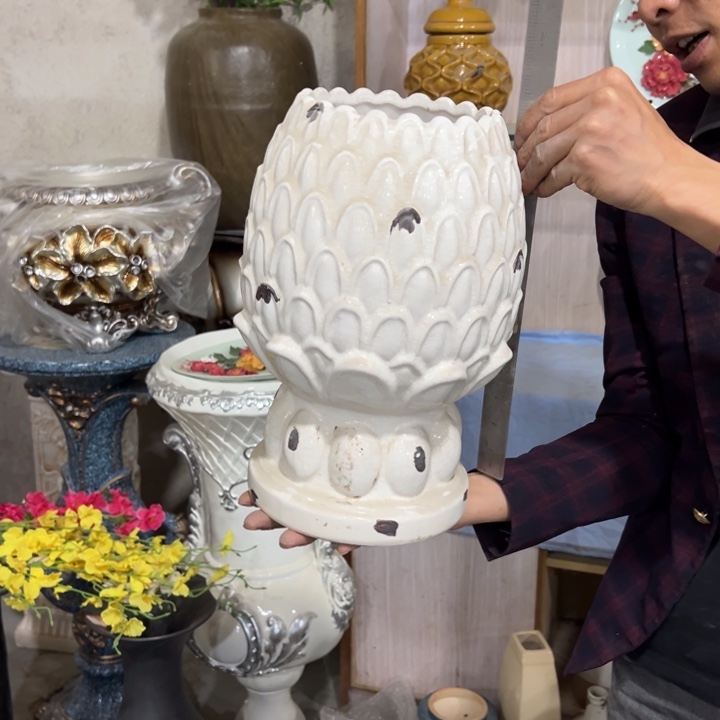 摆件高度33厘米口径13厘米微瑕捡漏