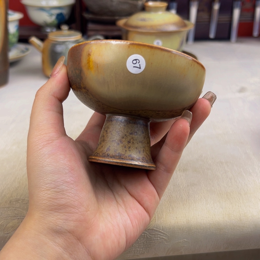 杯子纯手工柴烧主人杯