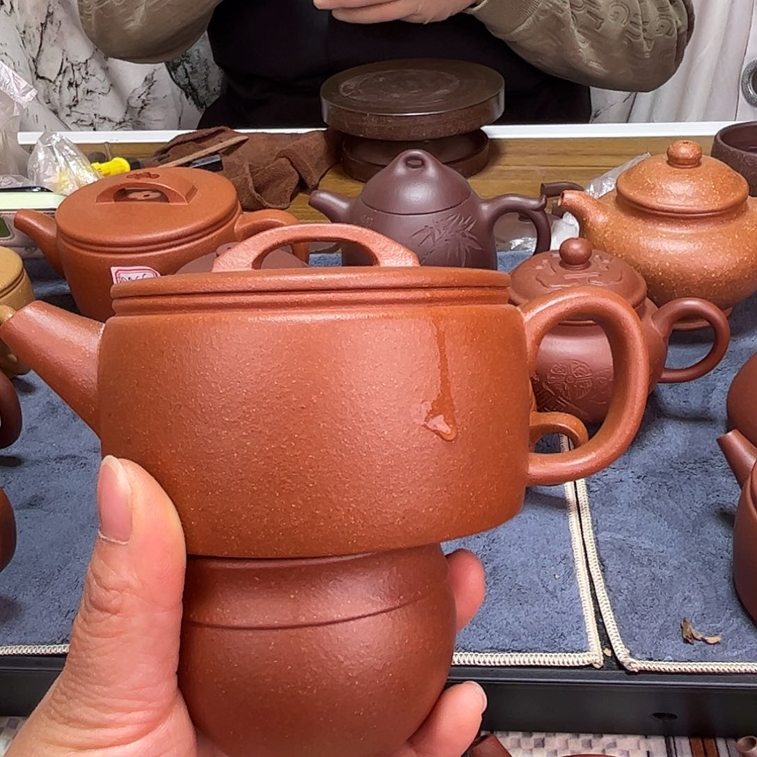 紫砂茶壶汉瓦250cc宜兴紫砂