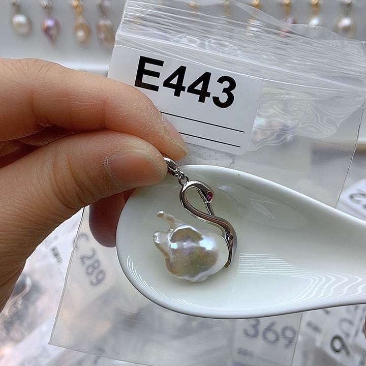 淡水珍珠颈饰银S925镶嵌