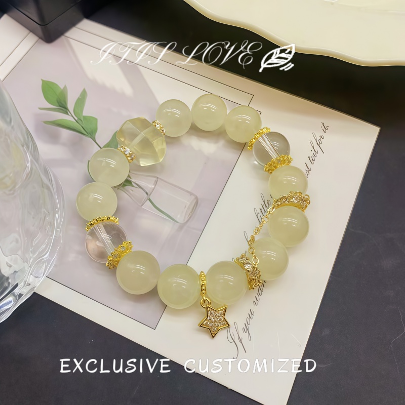  ItisLove【璀璨星河】招财转运珠黄晶柠檬晶随形手串SL0175