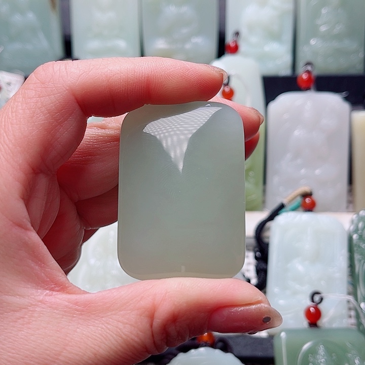 和田玉未镶嵌挂件