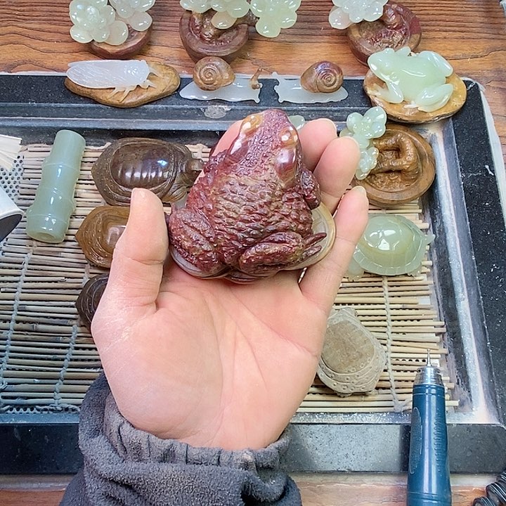 【闪购商品】砖雕鱼天然一体雕刻