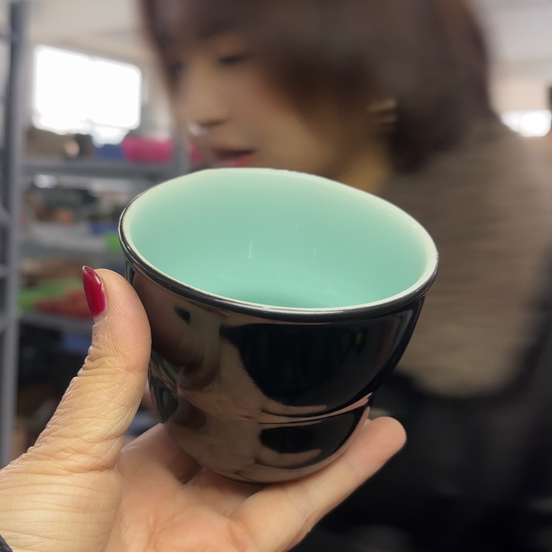 龙泉云间青瓷小米茶器