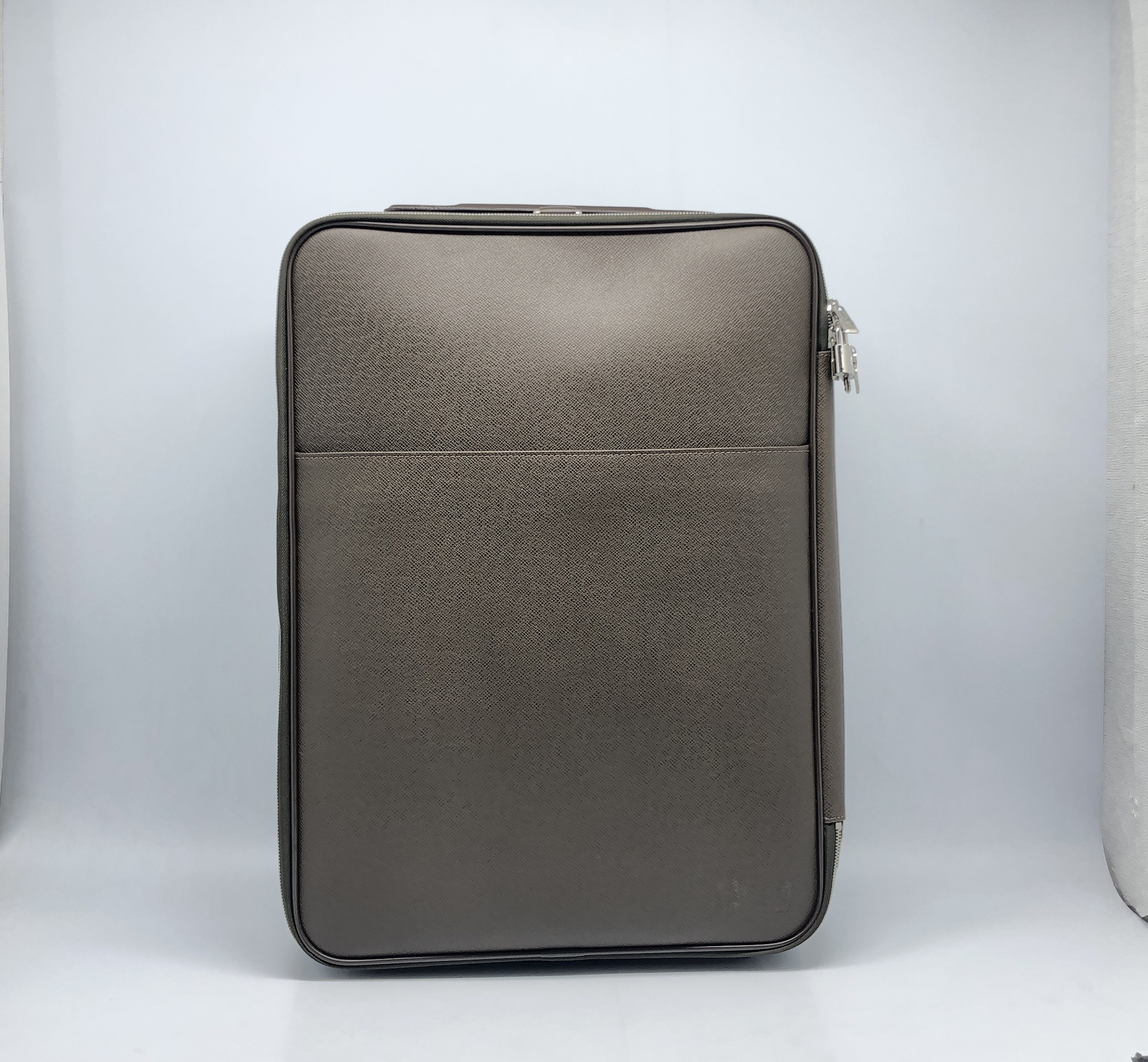 99新 LouisVuitton/路易威登 棕皮荔枝纹旅行箱/3990号