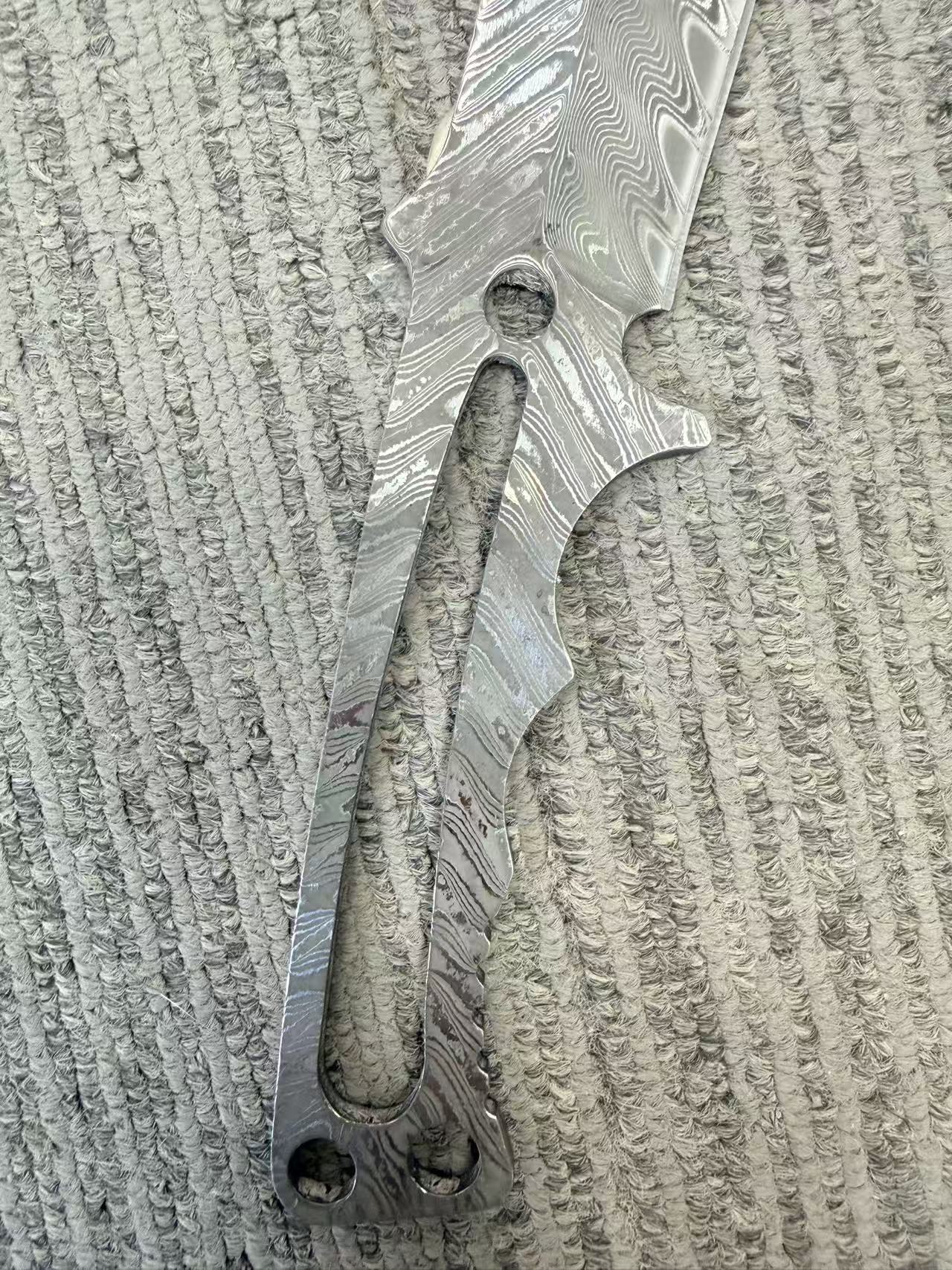 大马士革鱼骨纹刀胚