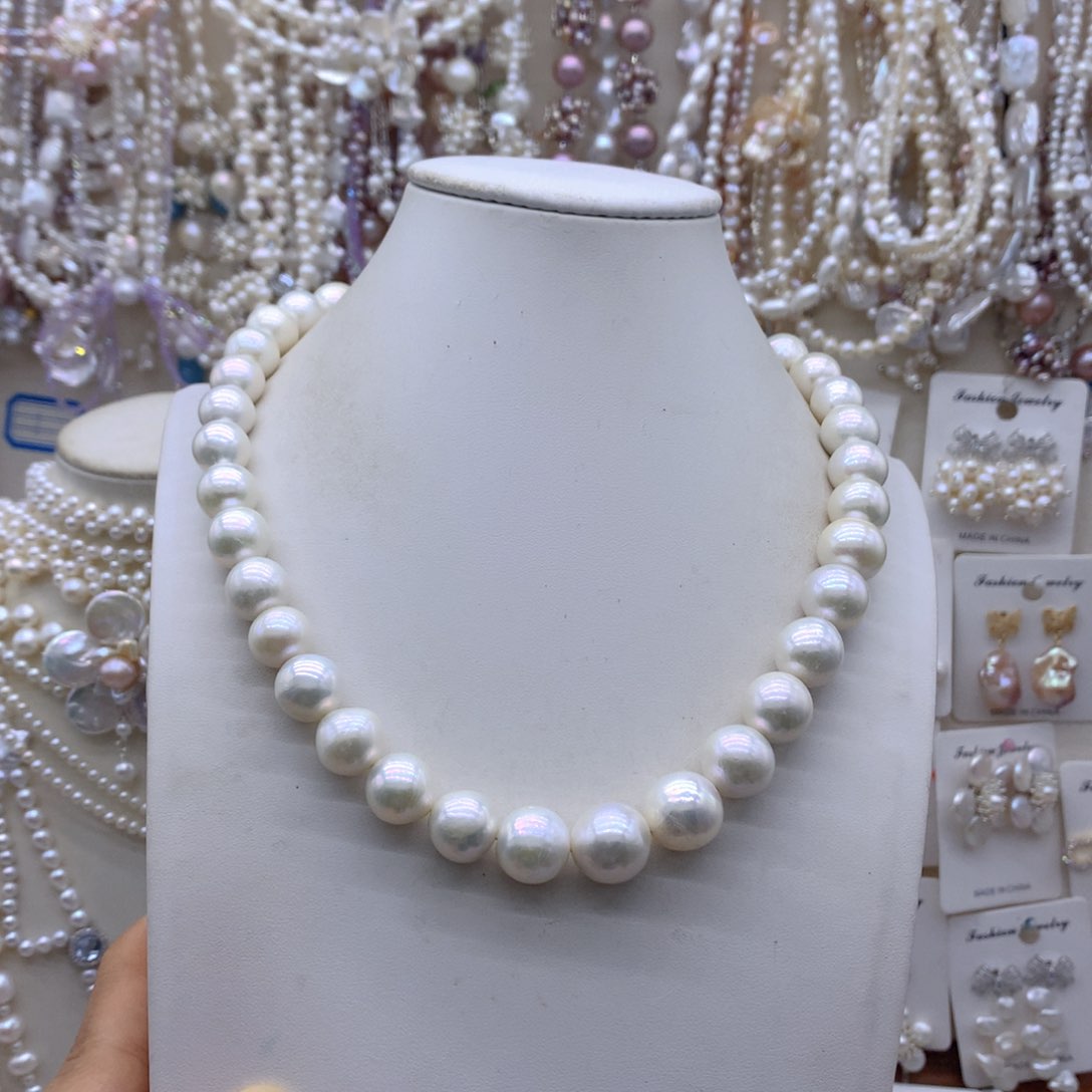 清***风合金淡水珍珠项链耳饰