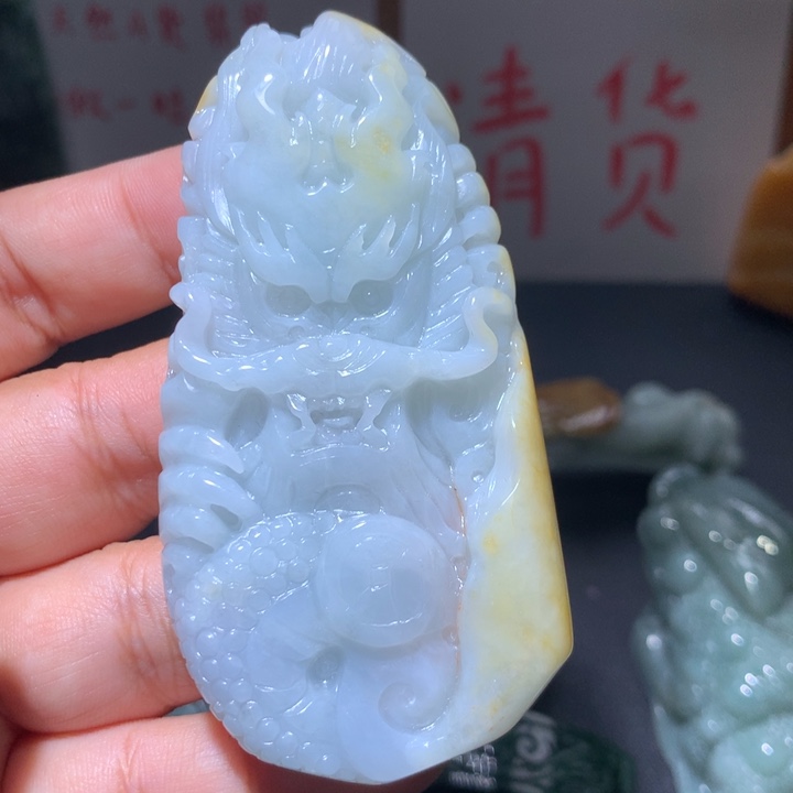 翡翠未镶嵌颈饰保真天然A货翡翠