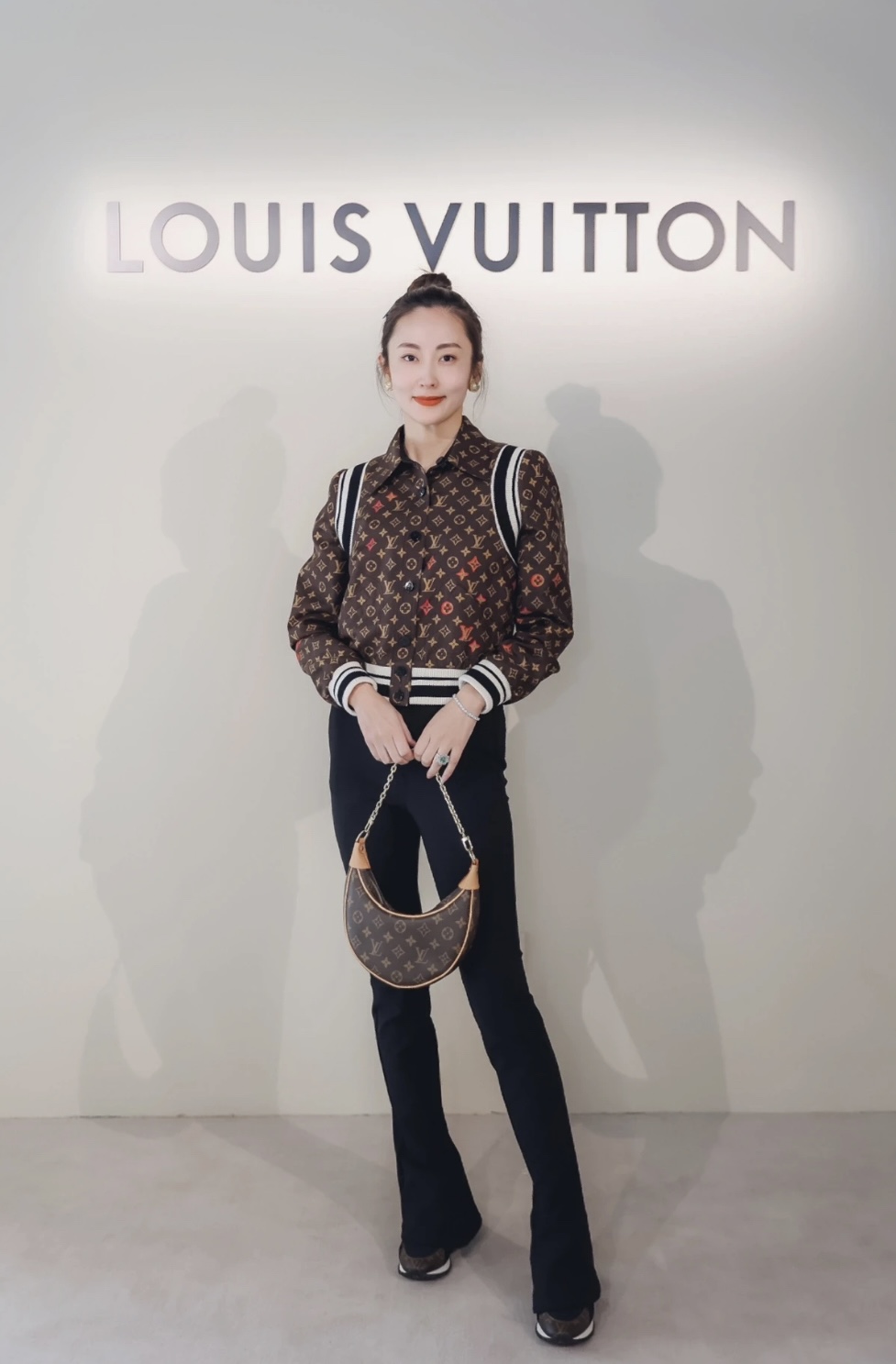 95新 LouisVuitton/路易威登 pp1436 桑蚕丝 双面穿老花夹克 36码
