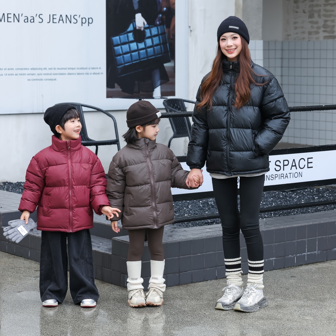 新款儿童棉服中大童立领冬季加厚免洗男童女童保暖外套