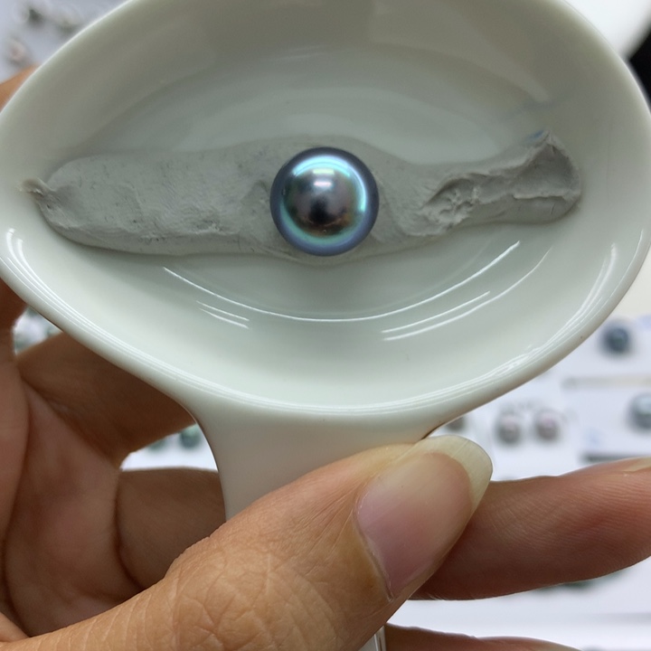 海水珍珠裸珠电光蓝-星星