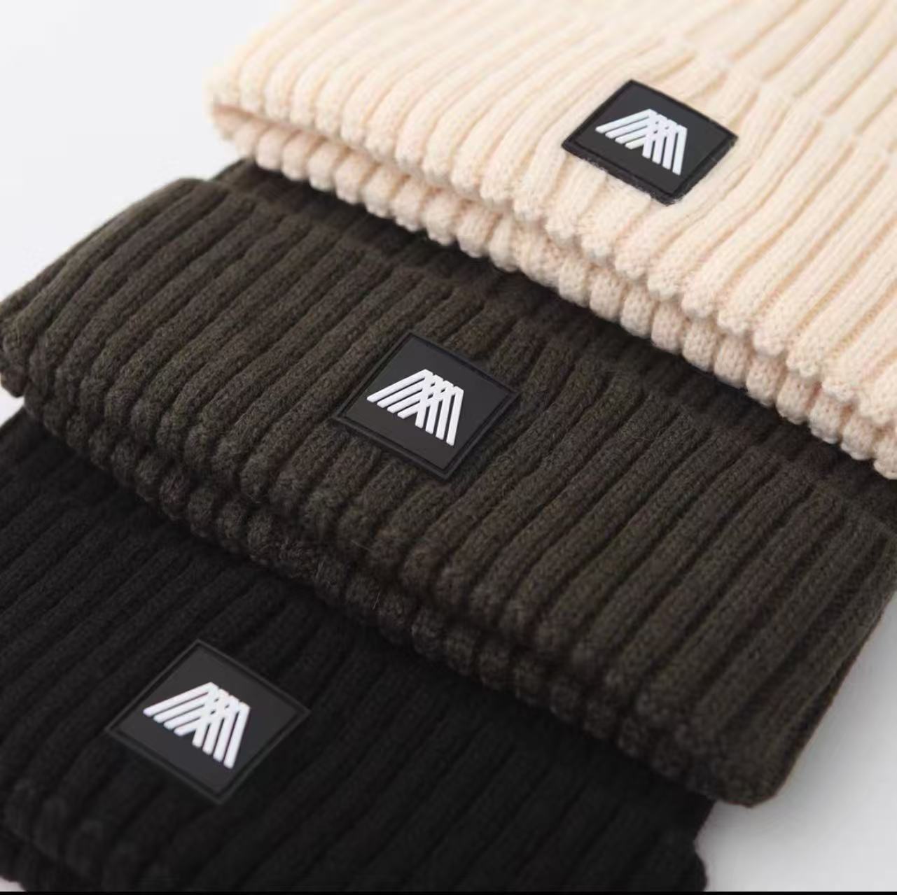 80%羊毛~秋冬针织毛线帽保暖冷帽男女同款