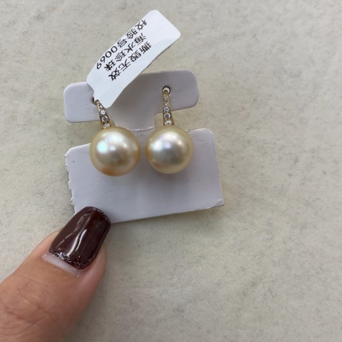 【闪购商品】海水珍珠耳饰银S925镶嵌